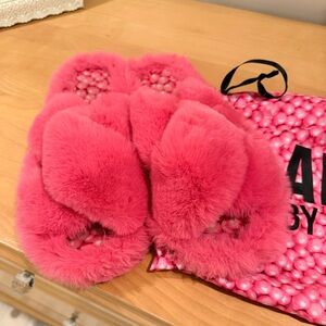 Apparis x By Robin Blair Pink Slippers